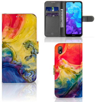 B2Ctelecom Huawei Y5 (2019) Hoesje Watercolor Dark