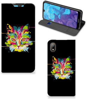 B2Ctelecom Huawei Y5 (2019) Magnet Case Cat Color