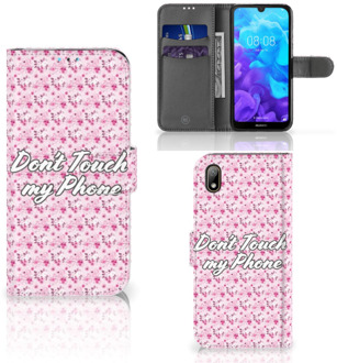 B2Ctelecom Huawei Y5 (2019) Portemonnee hoesje Flowers Pink DTMP