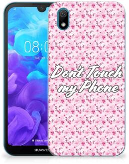 B2Ctelecom Huawei Y5 (2019) Silicone-hoesje Flowers Pink DTMP