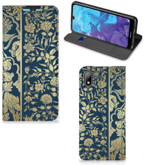 B2Ctelecom Huawei Y5 (2019) Smart Cover Golden Flowers