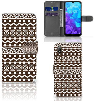 B2Ctelecom Huawei Y5 (2019) Telefoon Hoesje Aztec Bruin