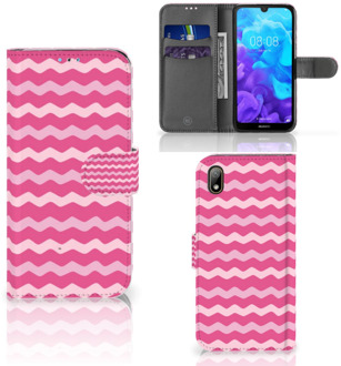 B2Ctelecom Huawei Y5 (2019) Telefoon Hoesje Waves Pink