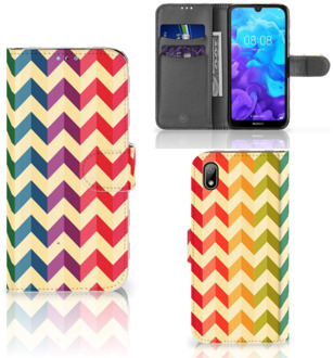 B2Ctelecom Huawei Y5 (2019) Telefoon Hoesje Zigzag Color