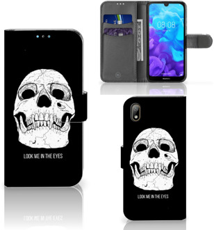 B2Ctelecom Huawei Y5 (2019) Telefoonhoesje met Naam Skull Eyes