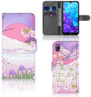 B2Ctelecom Huawei Y5 (2019) Telefoonhoesje met Pasjes Bird Flying