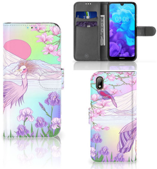 B2Ctelecom Huawei Y5 (2019) Telefoonhoesje met Pasjes Bird