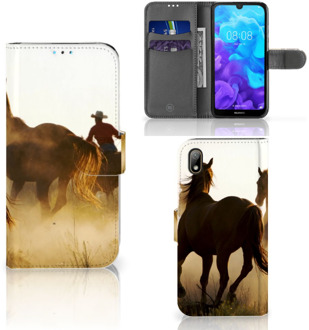 B2Ctelecom Huawei Y5 (2019) Telefoonhoesje met Pasjes Design Cowboy