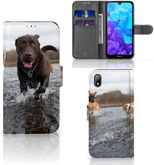 B2Ctelecom Huawei Y5 (2019) Telefoonhoesje met Pasjes Honden Labrador