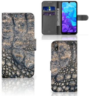 B2Ctelecom Huawei Y5 (2019) Telefoonhoesje met Pasjes Krokodillenprint