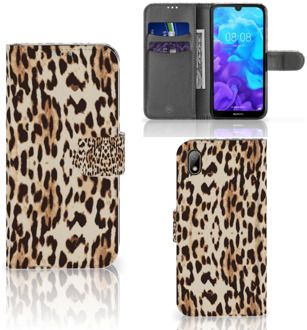 B2Ctelecom Huawei Y5 (2019) Telefoonhoesje met Pasjes Leopard