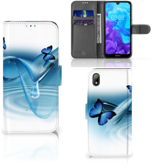 B2Ctelecom Huawei Y5 (2019) Telefoonhoesje met Pasjes Vlinders