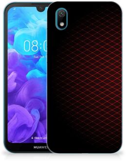 B2Ctelecom Huawei Y5 (2019) TPU bumper Geruit Rood