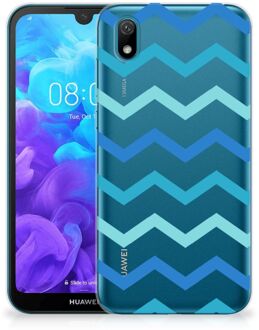 B2Ctelecom Huawei Y5 (2019) TPU bumper Zigzag Blauw