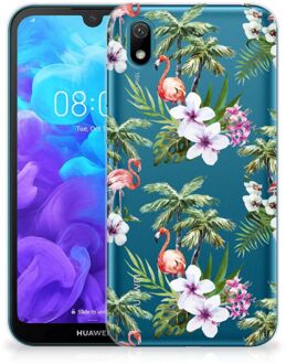 B2Ctelecom Huawei Y5 (2019) TPU Hoesje Flamingo Palms