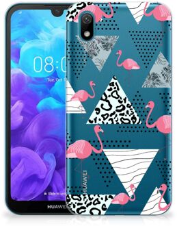 B2Ctelecom Huawei Y5 (2019) TPU Hoesje Flamingo Triangle