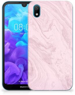 B2Ctelecom Huawei Y5 (2019) TPU Siliconen Hoesje Marble Roze