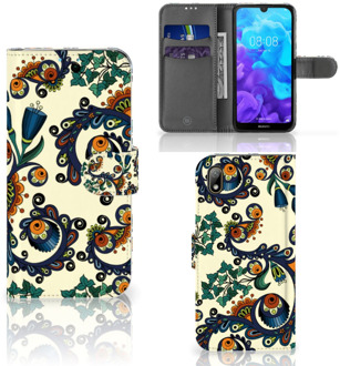 B2Ctelecom Huawei Y5 (2019) Wallet Case Barok Flower