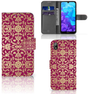 B2Ctelecom Huawei Y5 (2019) Wallet Case Barok Pink