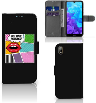 B2Ctelecom Huawei Y5 (2019) Wallet Case met Pasjes Popart Princess