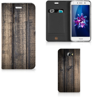 B2Ctelecom Huawei Y5 II | Y6 II Compact Uniek Hoesje Steigerhout