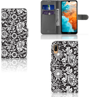 B2Ctelecom Huawei Y6 (2019) Hoesje Black Flowers