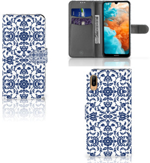 B2Ctelecom Huawei Y6 (2019) Hoesje Flower Blue