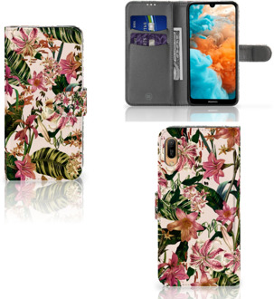 B2Ctelecom Huawei Y6 (2019) Hoesje Flowers