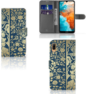 B2Ctelecom Huawei Y6 (2019) Hoesje Golden Flowers