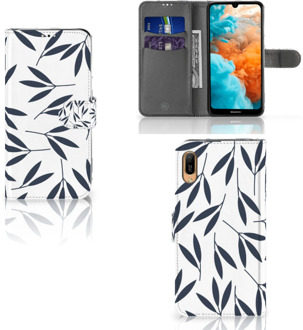 B2Ctelecom Huawei Y6 (2019) Hoesje Leaves Blue