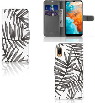 B2Ctelecom Huawei Y6 (2019) Hoesje Leaves Grey