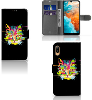 B2Ctelecom Huawei Y6 (2019) Leuk Hoesje Cat Color