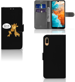 B2Ctelecom Huawei Y6 (2019) Leuk Hoesje Giraffe