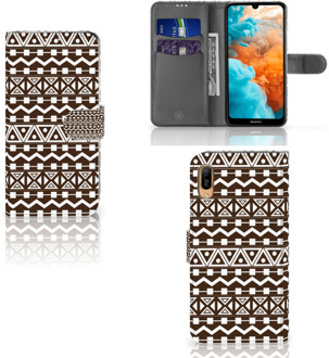 B2Ctelecom Huawei Y6 (2019) Telefoon Hoesje Aztec Bruin