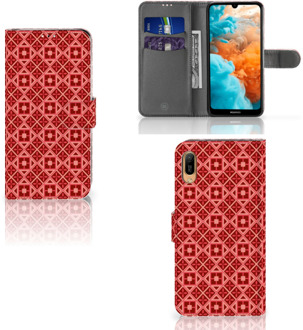 B2Ctelecom Huawei Y6 (2019) Telefoon Hoesje Batik Red