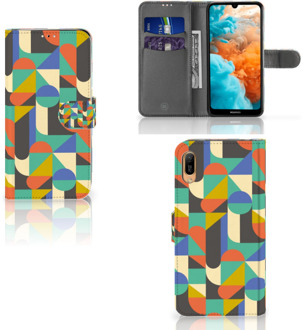 B2Ctelecom Huawei Y6 (2019) Telefoon Hoesje Funky Retro