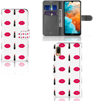 B2Ctelecom Huawei Y6 (2019) Telefoon Hoesje Lipstick Kiss