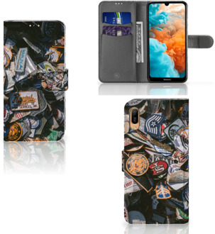 B2Ctelecom Huawei Y6 (2019) Telefoonhoesje met foto Badges