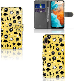 B2Ctelecom Huawei Y6 (2019) Telefoonhoesje met Naam Punk Yellow