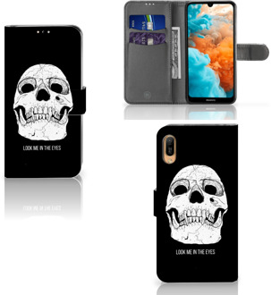 B2Ctelecom Huawei Y6 (2019) Telefoonhoesje met Naam Skull Eyes