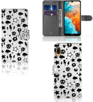 B2Ctelecom Huawei Y6 (2019) Telefoonhoesje met Naam Zilver Punk