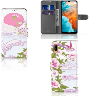 B2Ctelecom Huawei Y6 (2019) Telefoonhoesje met Pasjes Bird Standing