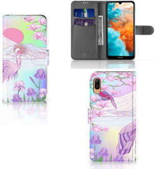 B2Ctelecom Huawei Y6 (2019) Telefoonhoesje met Pasjes Bird