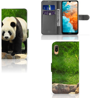 B2Ctelecom Huawei Y6 (2019) Telefoonhoesje met Pasjes Panda