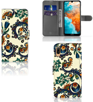 B2Ctelecom Huawei Y6 (2019) Wallet Case Barok Flower