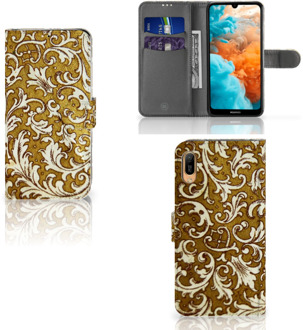 B2Ctelecom Huawei Y6 (2019) Wallet Case Barok Goud