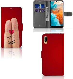 B2Ctelecom Huawei Y6 (2019) Wallet Case met Pasjes Liefde