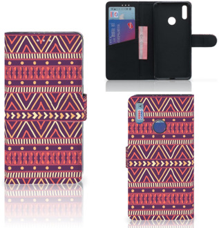 B2Ctelecom Huawei Y7 (2019) Telefoon Hoesje Aztec Purple