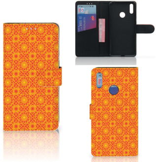 B2Ctelecom Huawei Y7 (2019) Telefoon Hoesje Batik Orange