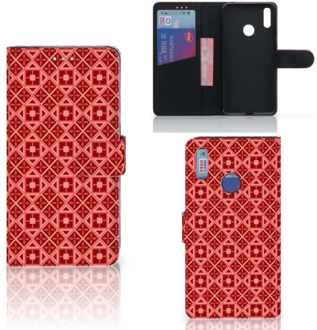 B2Ctelecom Huawei Y7 (2019) Telefoon Hoesje Batik Red